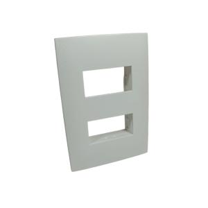 LINEA PRESTA PLAQUETA 2 MÓDULO BLANCA CONATEL