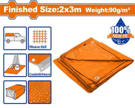 LONA NARANJA 2 X 3 MT 90 G/M2 IMPERMEABLE WADFOW WTQ0923