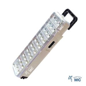 LUZ DE EMERGENCIA LINTERNA LAMPARA FOCO 30 LEDS USB-C BLANCO