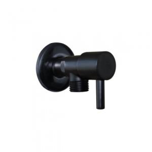 Llave de paso NEGRO MATE para ducha higienica o colilla