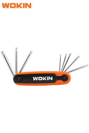 Llave torx PLEGABLE 8pc Wokin 208218