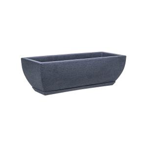 MACETA 48X16CM AMSTERDA GRAPHITO EFEC.PIEDRA GRIS O