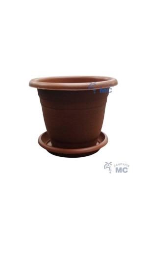 MACETA CON PLATO 27X19CM (PFW)