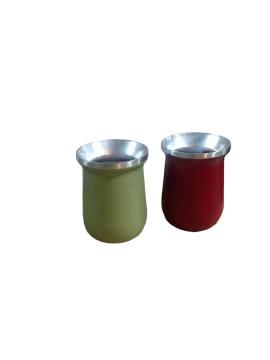 MATE DE ACERO INOXIDABLE 260ML COLORES