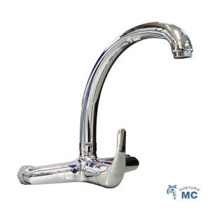 MEZCLADORA MONOCOMANDO 20CM PICO ALTO WICO Ø35  [CROMADO] ML