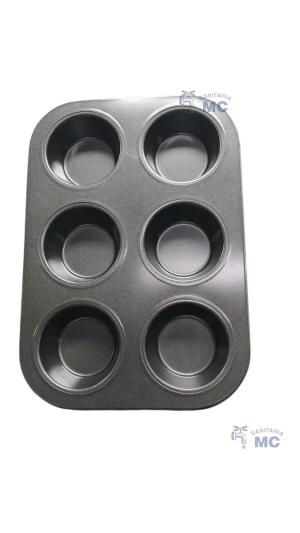 MOLDE 6 CUPCAKE ANTIADHERENTE 26,5X18, ,5cm (PFW)