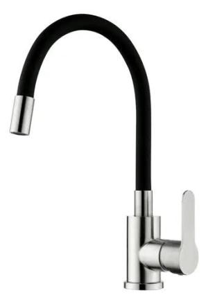 MONOCOMANDO MESADA ZINC 35 PICO FLEX NEGRO ZANETTI (PFW)