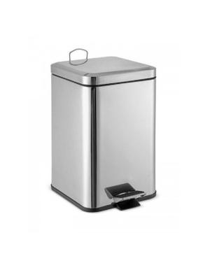 PAPELERA CUADRADA ACERO INOXIDABLE 3LT (PFW)