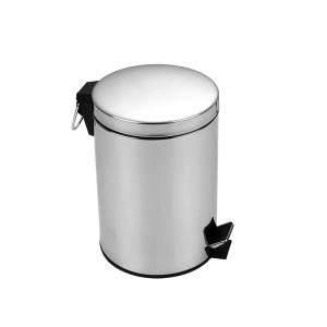 PAPELERA REDONDA ACERO INOXIDABLE  9 LT