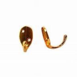 PERCHA SIMPLE GRANDE BRONCE PULIDO