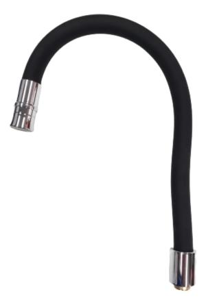 PICO FLEXIBLE PARA MONOCOMANDO COCINA FAS NEGRO