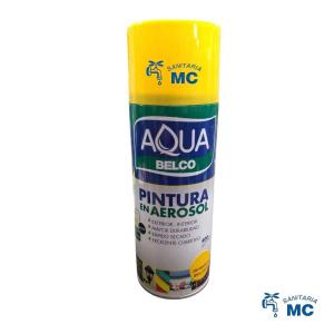 PINTURA EN AEROSOL AMARILLO(25) BELCO AQUA 400 ML