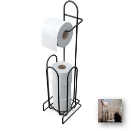 PORTA PAPEL BAÑO  X3 17*14*57 cm  NEGRO (P)