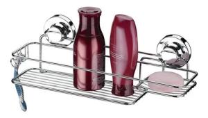 PORTA SHAMPOO CON JABONERA 3M CROMADO (PFW)