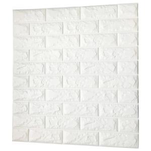 Placa adhesiva de ladrillo para pared - BLANCO