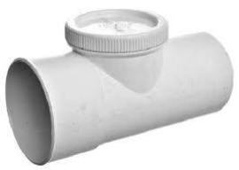 RAMAL T PVC 110MM MH CON TAPA ROSCA NICOLL C/INSPECCIÓN