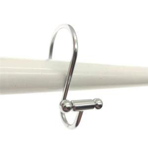 SET 12 GANCHOS PARA CORTINA ACERO INOX. BARRA