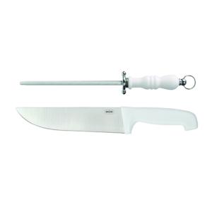 SET ASADOR CUCHILLA + CHAIRA MOR [BLANCA] 3345