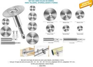 SET DE 6 HOJAS DE SIERRA P/TALADRO