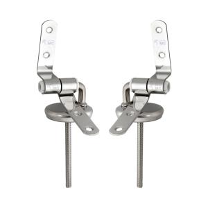 SET HERRAJE METAL P/ TAPA DE INODORO AC INOX BAÑO