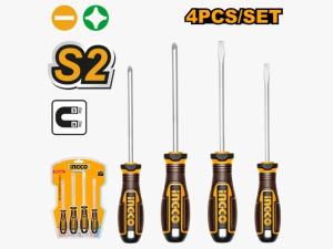 SET X4 DESTORNILLADORES S2 PALETA/PHILLIPS IMANTADO (PFW)