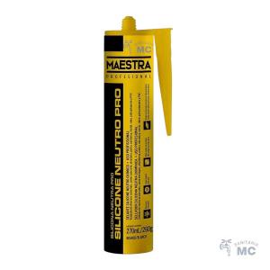 SILICONA NEUTRA BLANCA CART.270ML/260GR MAESTRA (PFW)