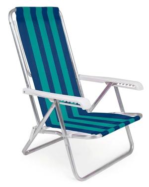 SILLA 8 POSICIONES ALUMINIO MOR 2104 RAYAS