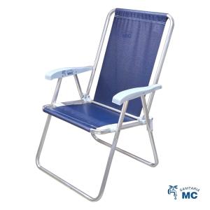 SILLA ALTA CONFORTO BRAZOS PLASTICOS MOR 2182 MARINO