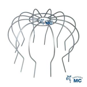 SOMBRERETE PLASTIFICADO (GRANDE) BLANCO ANTI HOJAS MOLDEABLE