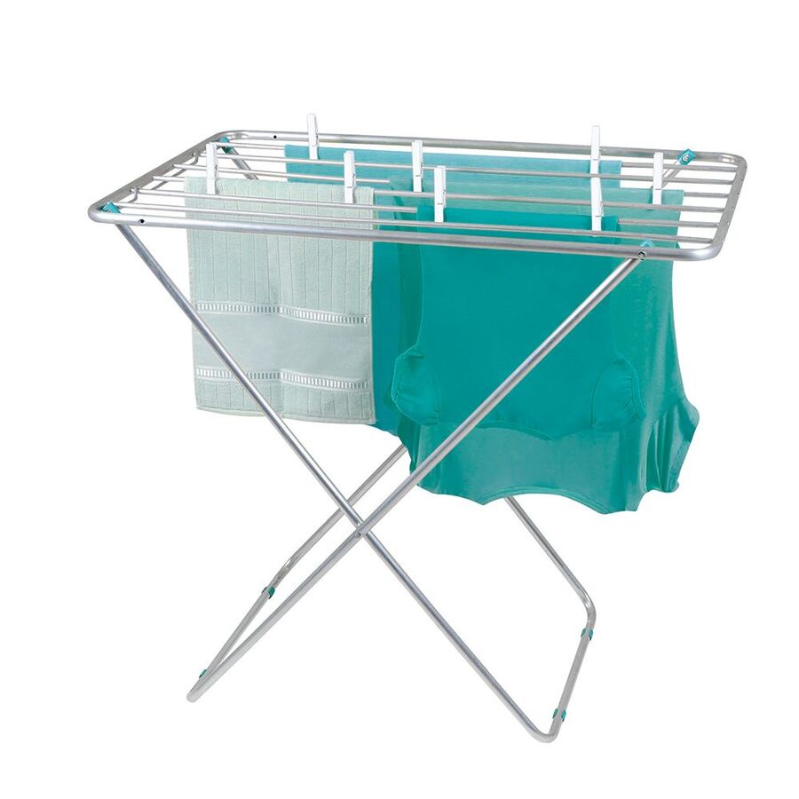 Sanitaria MC - TENDEDERO TENDER ROPA SLIM ALUMINIO INOX PRENDAS