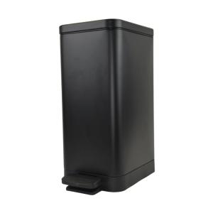 Tarro de residuos 18lts acero negro mate con pedal - NEGRO M