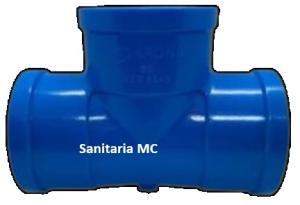 Tee soldable 50mm azul