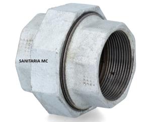 UNION DOBLE GALVANIZADA 1/2