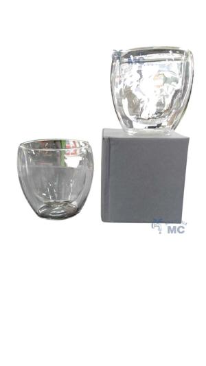 VASO P/CAFE DE VIDRIO DOBLE PARED 240ml (PFW)
