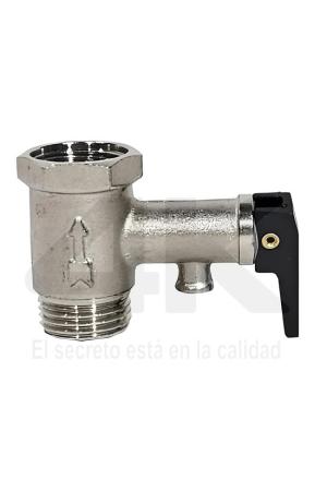 Valvula de retención o seguridad p/calefón p/NEGRA bronce