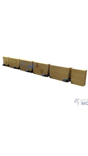 perchero bambu 5 ganchos