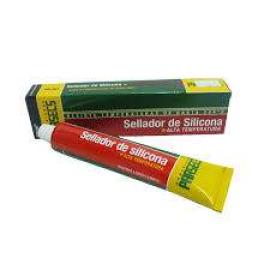 sellador de silicona alta temperatura x 25 cc.